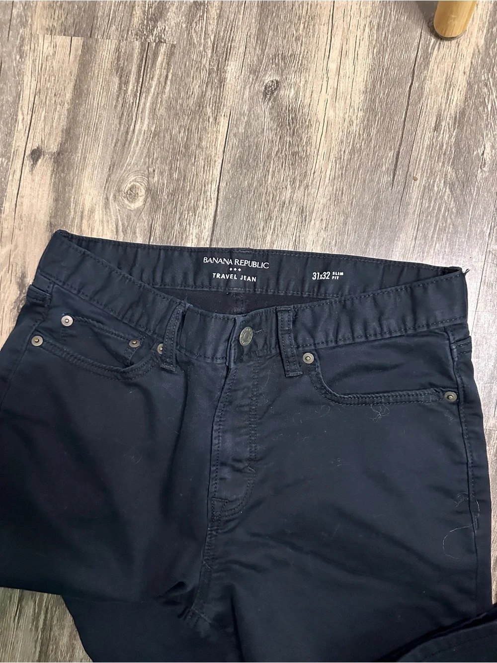 Banana Republic Men's Black Slim Straight Jeans 31x32‎